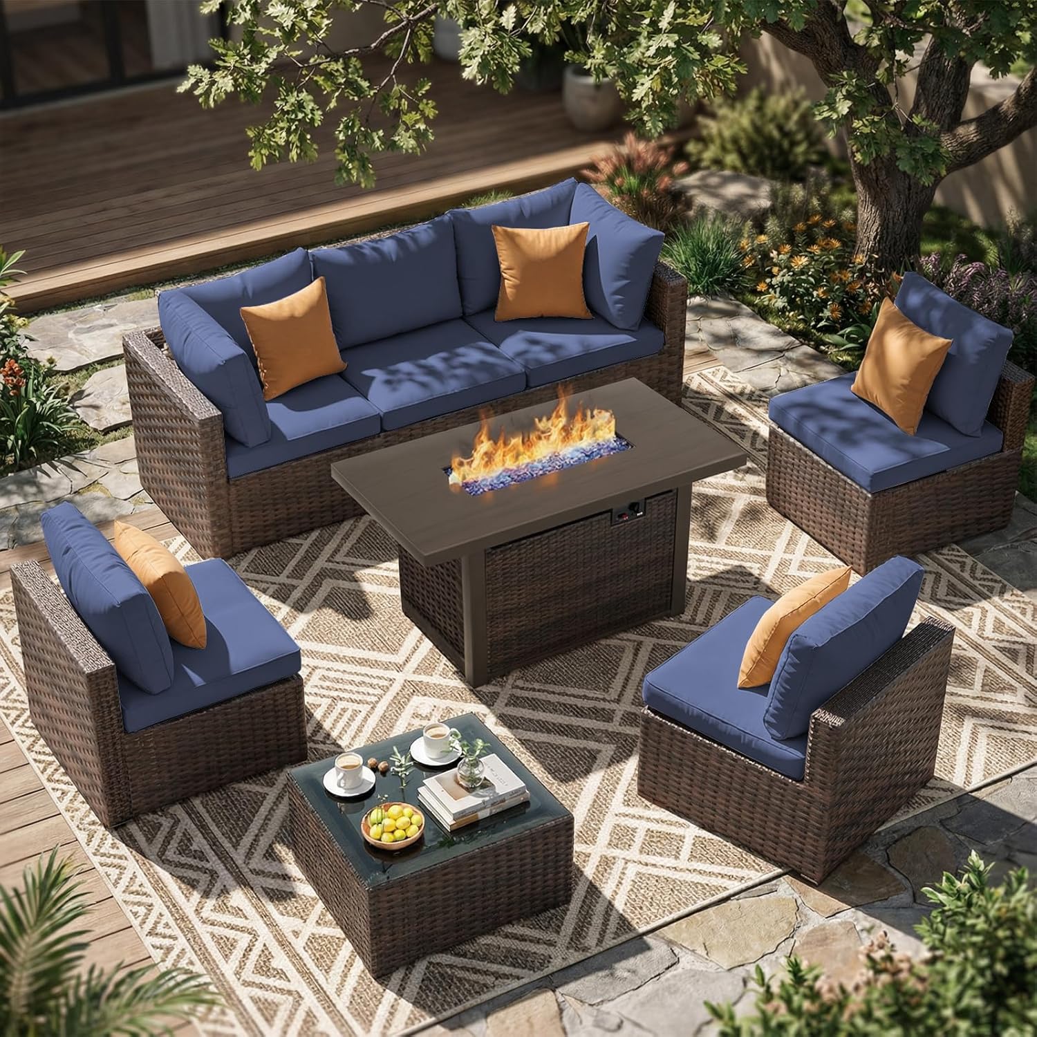 Outdoor Furniture Ideas - Комплект садовой мебели из 8 предметов: