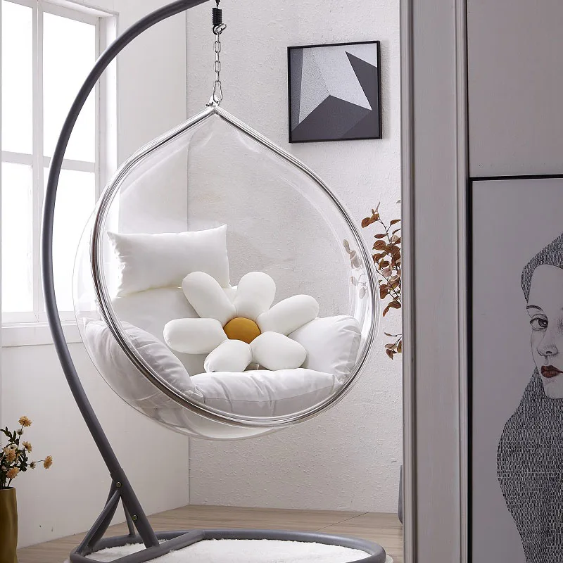 Outdoor Furniture Egg Chair - Премиум-кресло-качели для дома, прозрачное, минималистичное, металлическое,