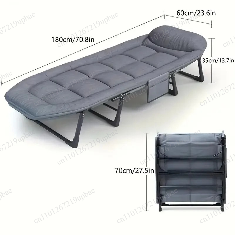 Outdoor Furniture Metal Chairs - Портативная складная кровать-раскладушка для кемпинга, усиленная,