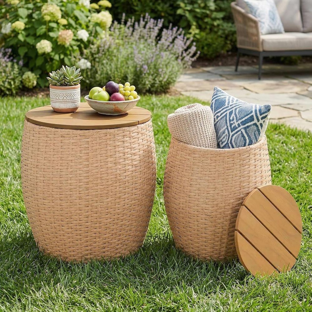 Outdoor Furniture Ofo - Набор из 2 приставных столиков, круглые