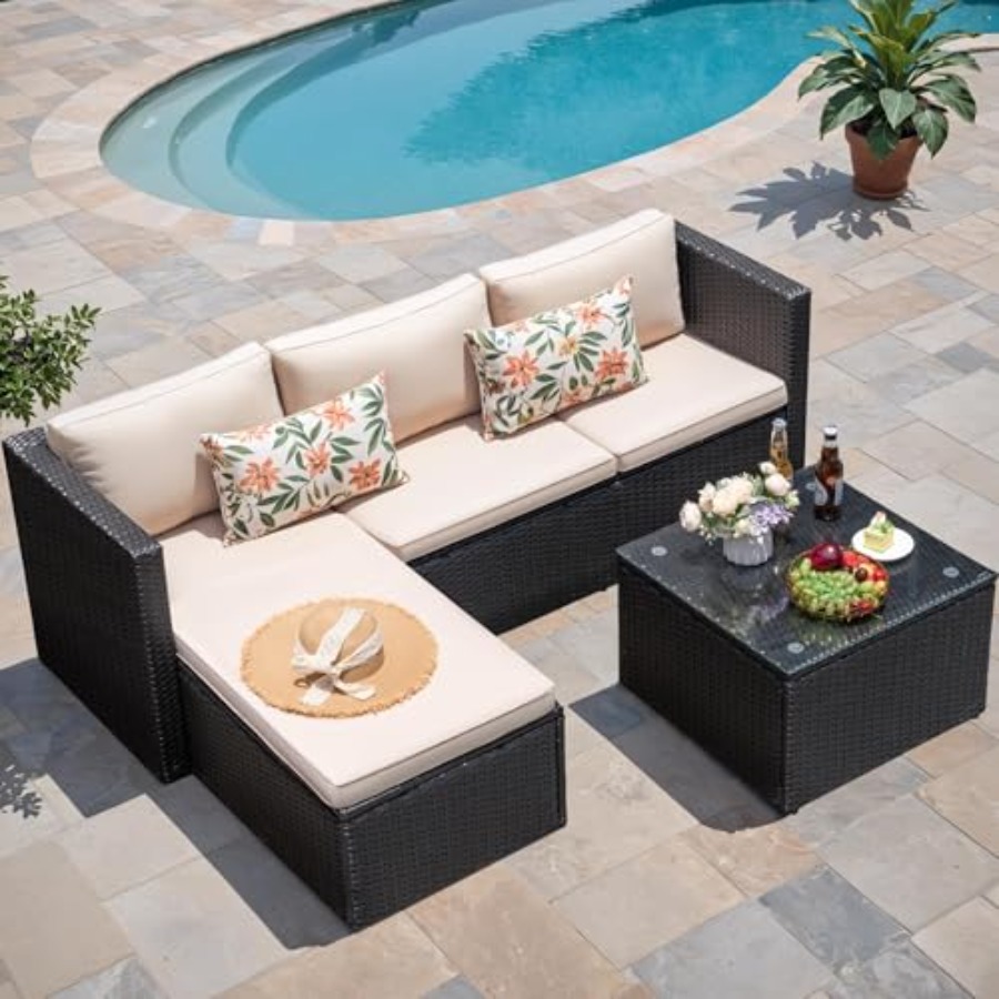 Outdoor Furniture Plus - Набор садовой мебели для террасы: бежевый