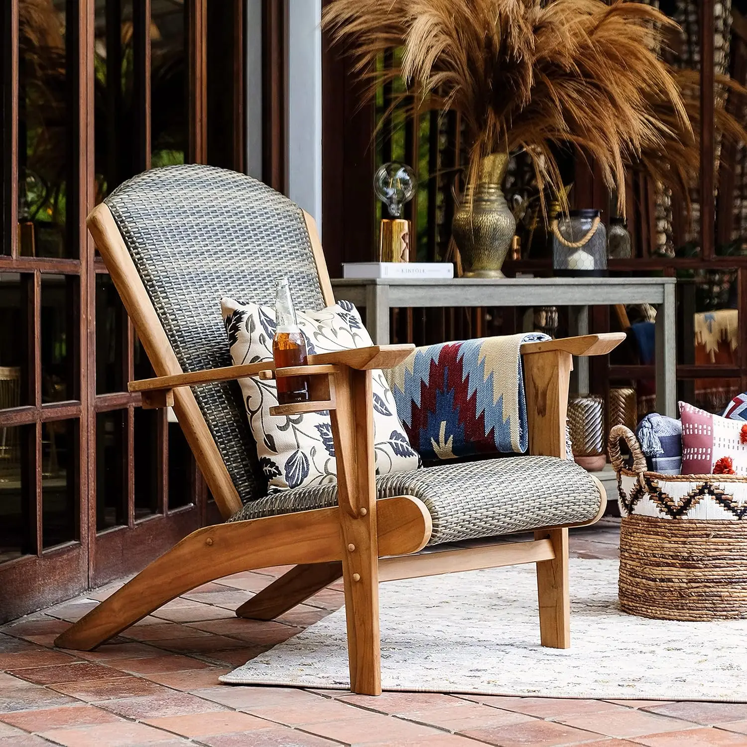 Adirondack Chair Wood - Стул Адирондак для улицы с мягкой