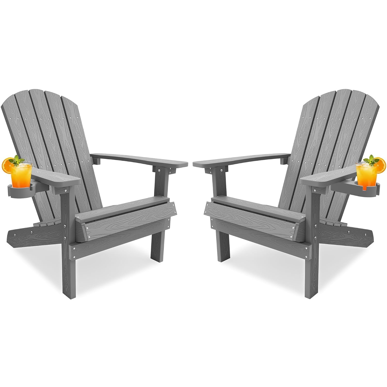 Adirondack Chair Wood - Устойчивый к погодным условиям комплект из