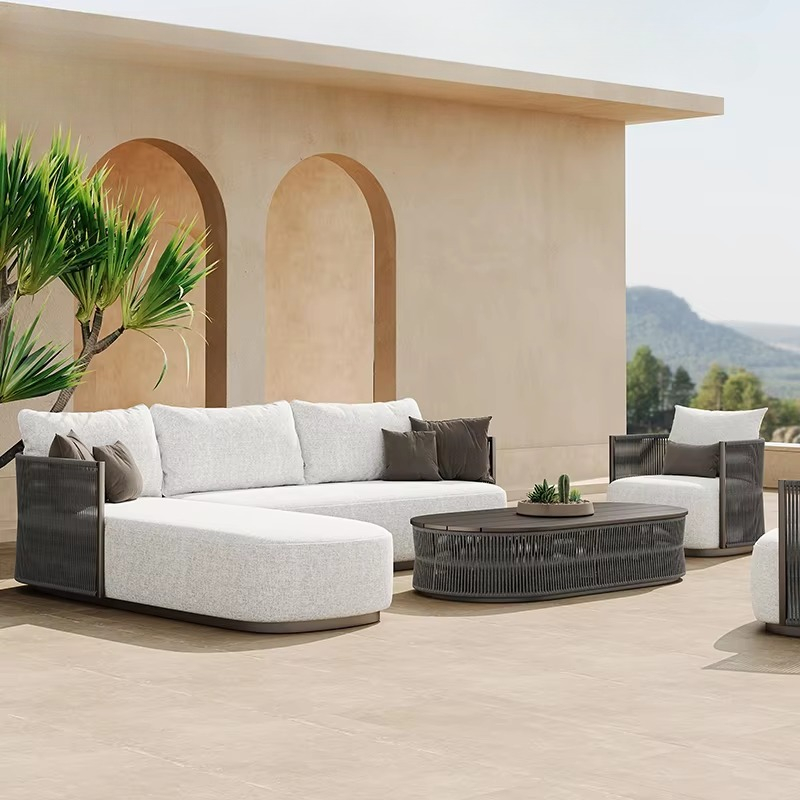 Outdoor Furniture L Shape - Набор для патио, садовый бассейн, веревка,