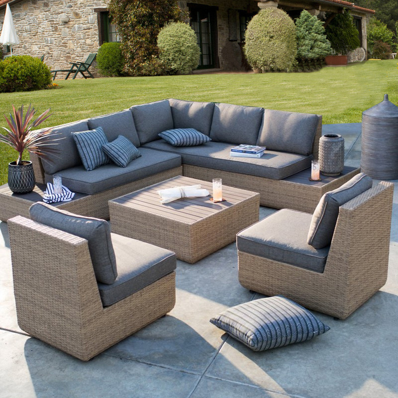 Outdoor Furniture Metal Chairs - Уличный диван из ротанга для патио,