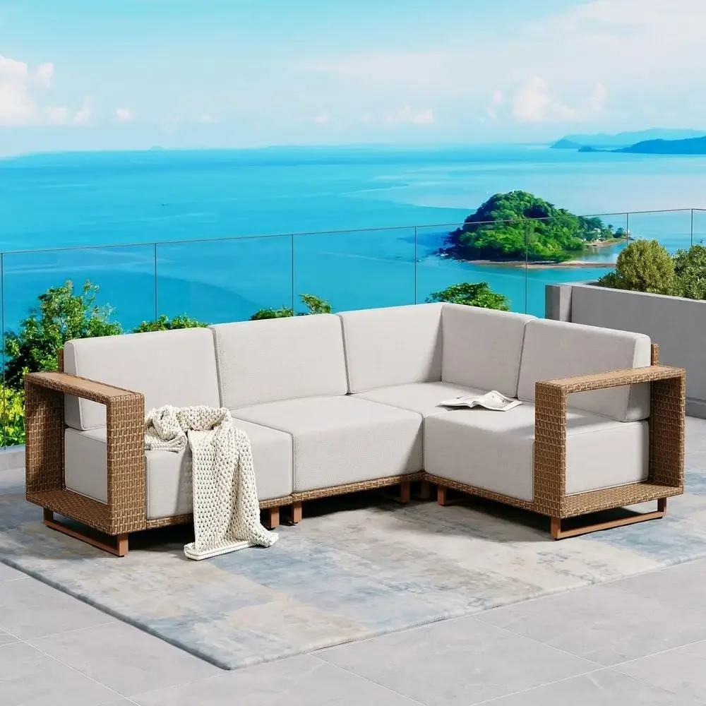 Outdoor Furniture L Shape - Угловой уличный диван L-образной формы с