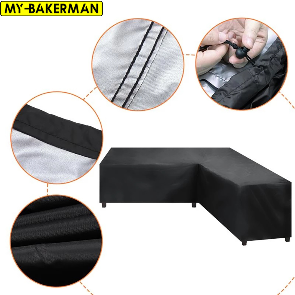 Outdoor Furniture L Shape - Водонепроницаемый угловой чехол для дивана L-образной