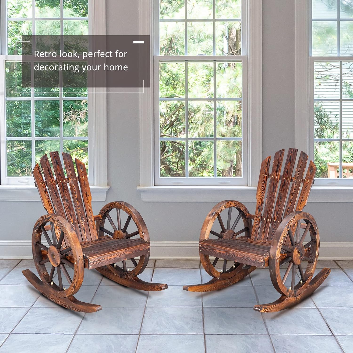 Набор из 2-х кресел-качалок Ад – обзор и цена Adirondack Chair Wood