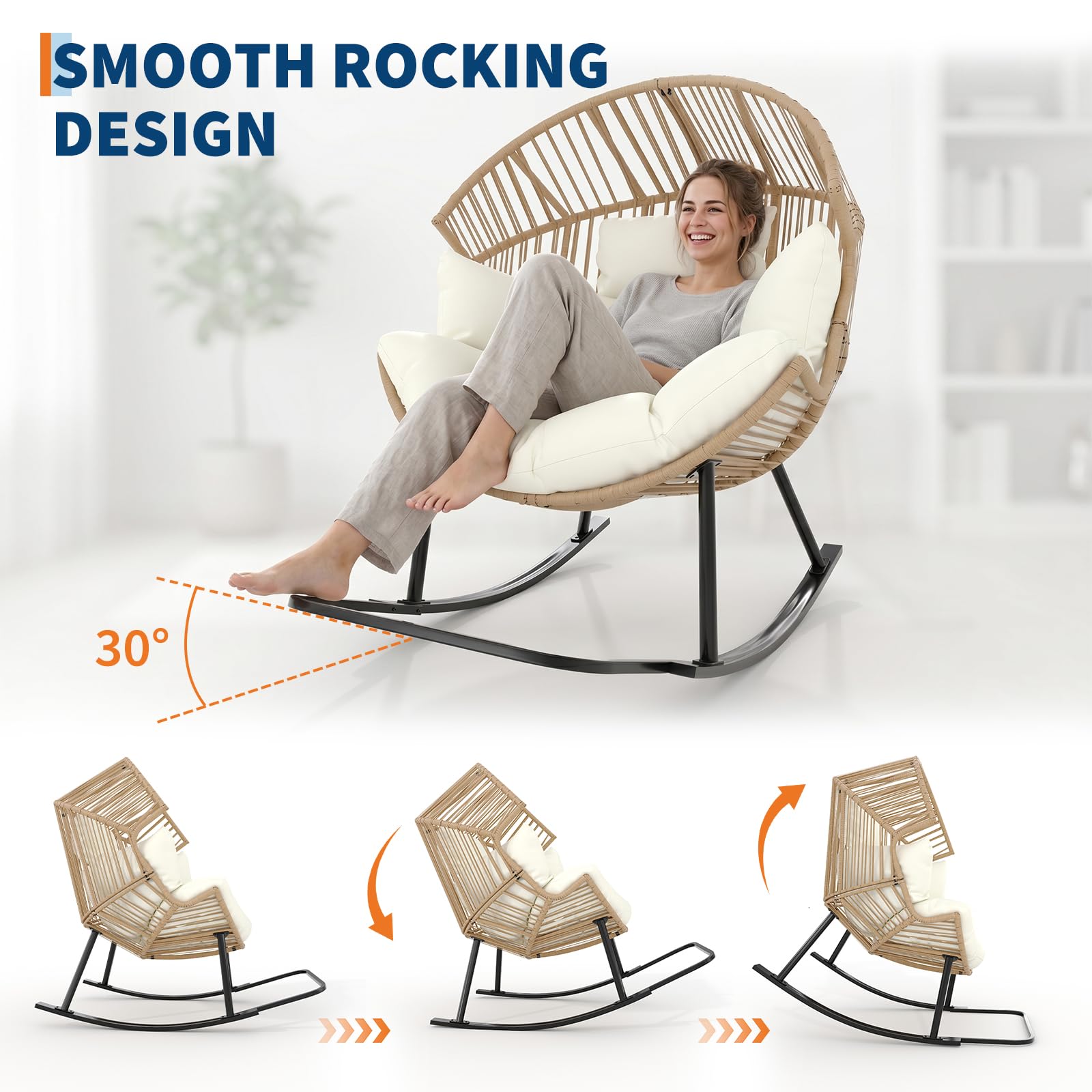 Большое эргономичное кресло-ка – обзор и цена Outdoor Furniture Egg Chair