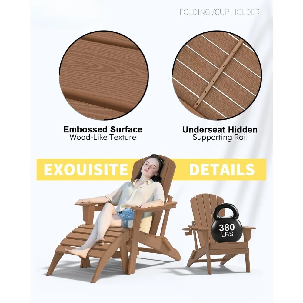 Набор из 3 складных кресел Ади – обзор и цена Adirondack Chair Wood
