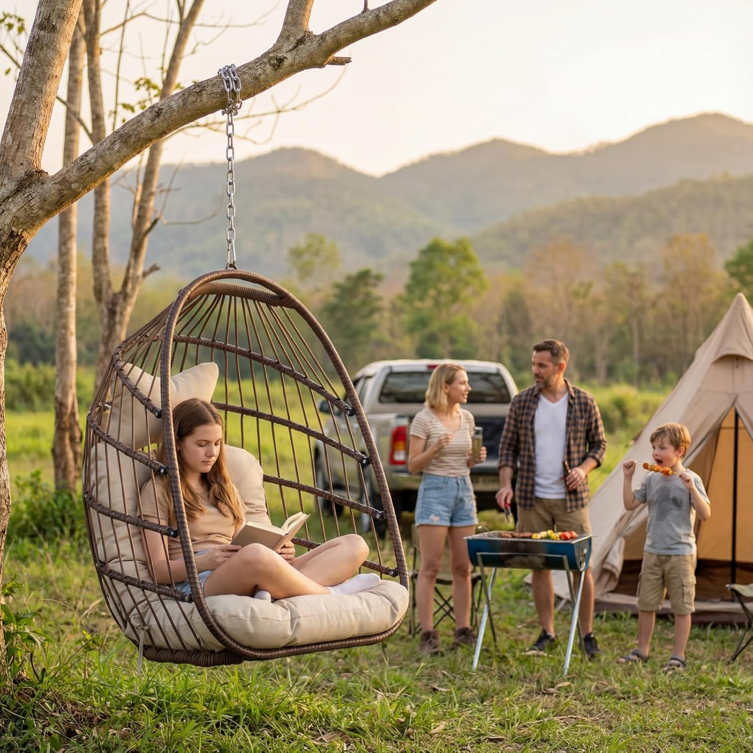 Подвесное кресло-кокон для ули – обзор и цена Outdoor Furniture Egg Chair