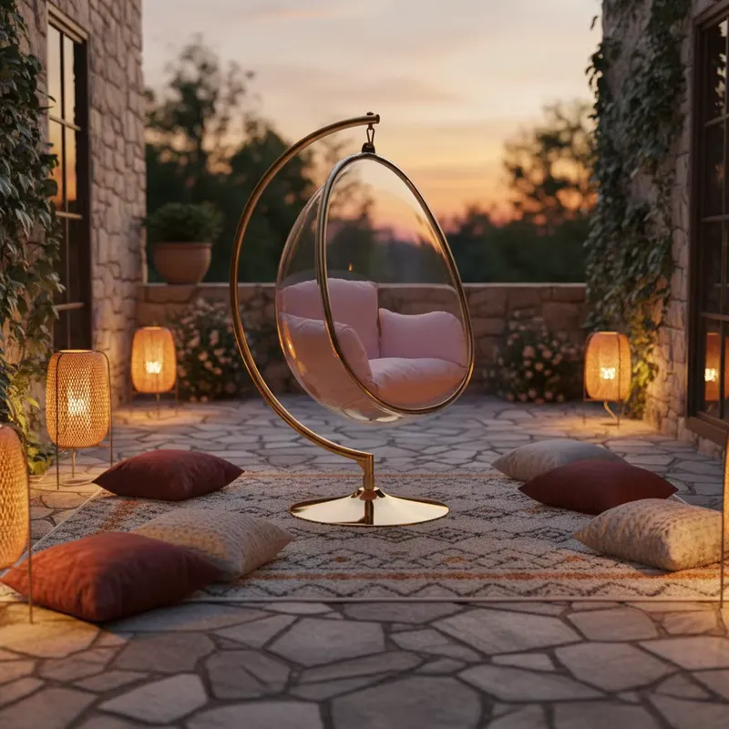 Прозрачное акриловое подвесное – обзор и цена Outdoor Furniture Egg Chair