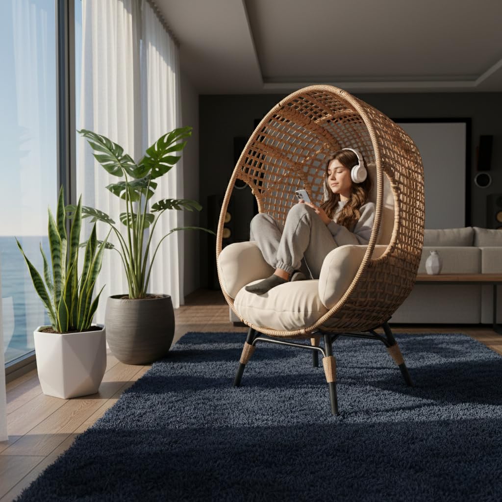 Элегантное подвесное кресло-яй – обзор и цена Outdoor Furniture Egg Chair
