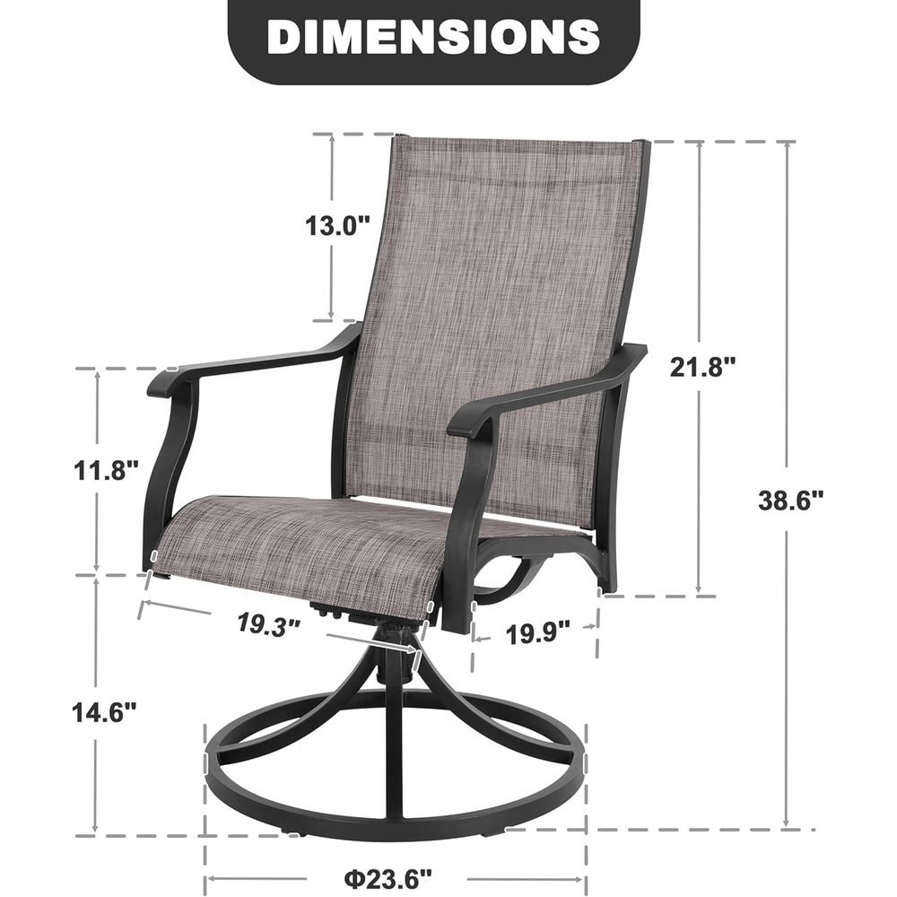 Набор из 2 поворотных стульев  – обзор и цена Outdoor Furniture Ofo