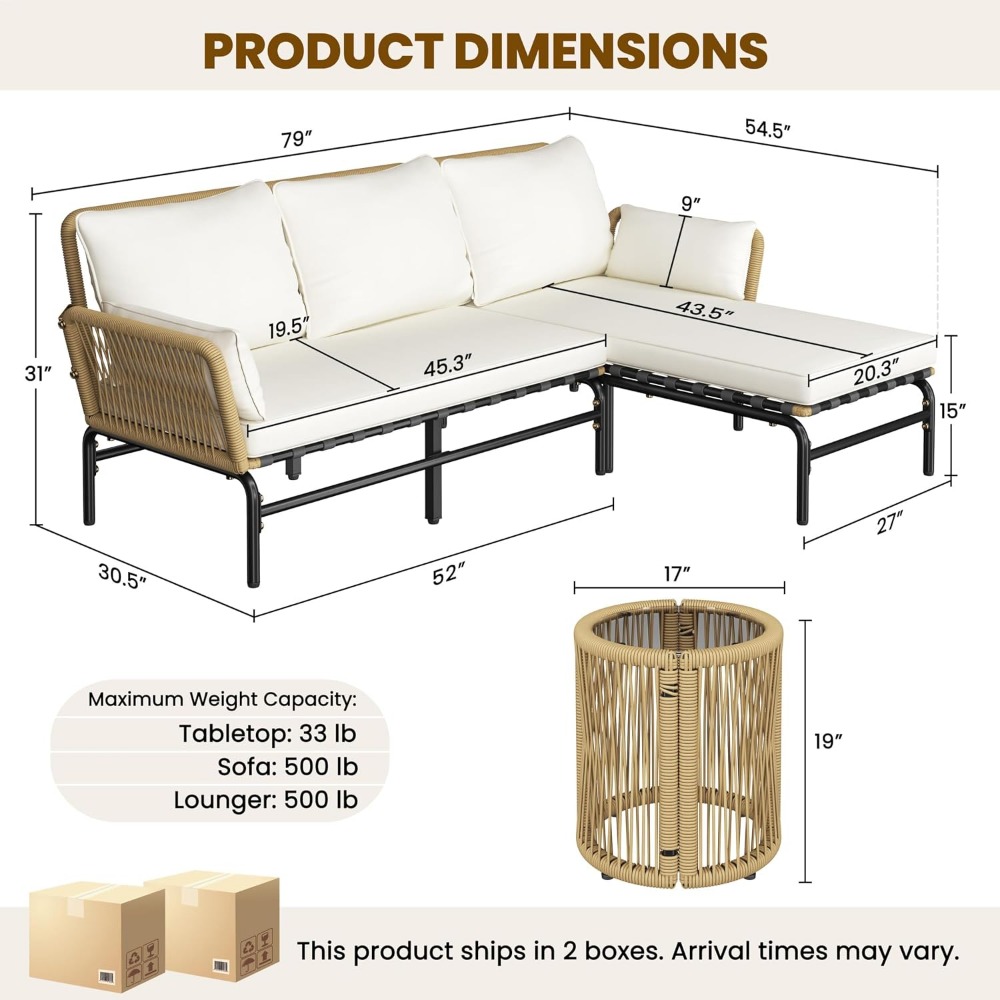 Комплект садовой мебели L-обра – обзор и цена Outdoor Furniture L Shape