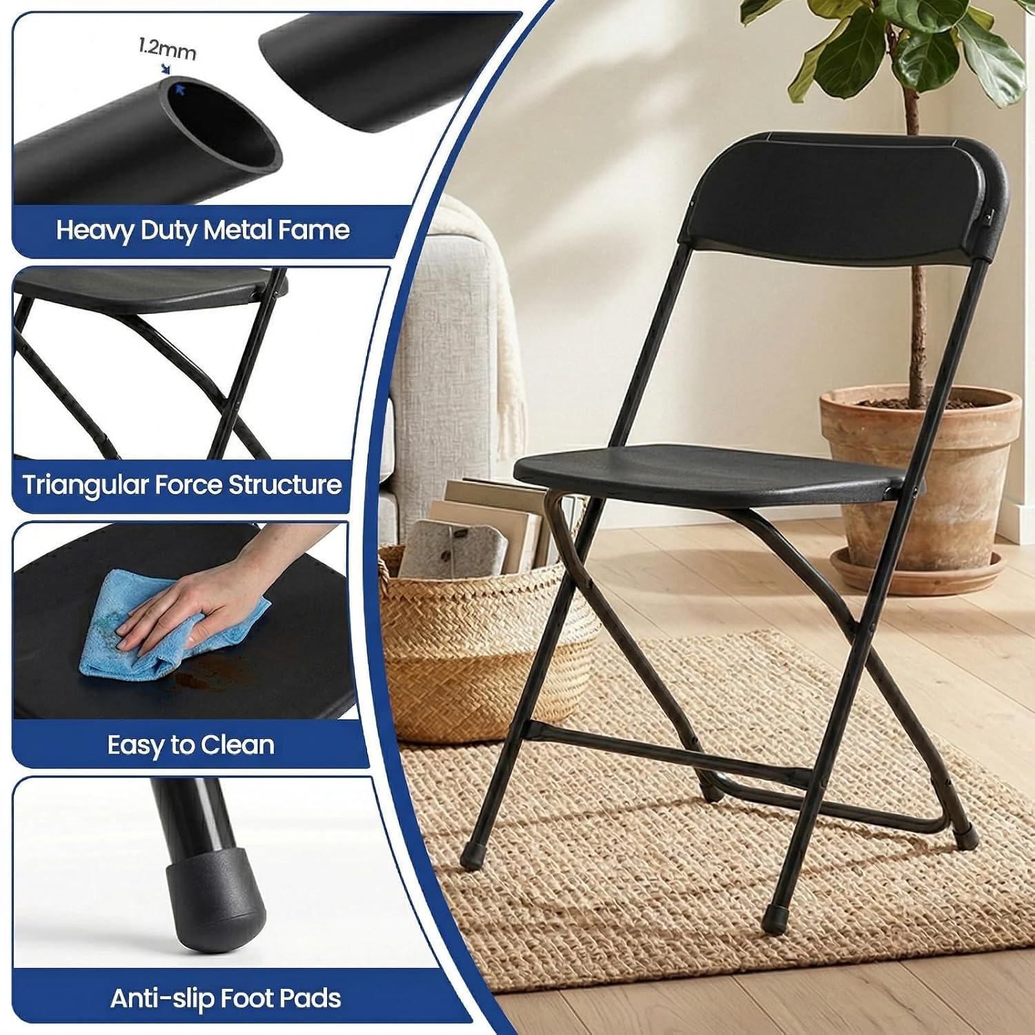 Черный складной стул с металли – обзор и цена Outdoor Furniture Metal Chairs