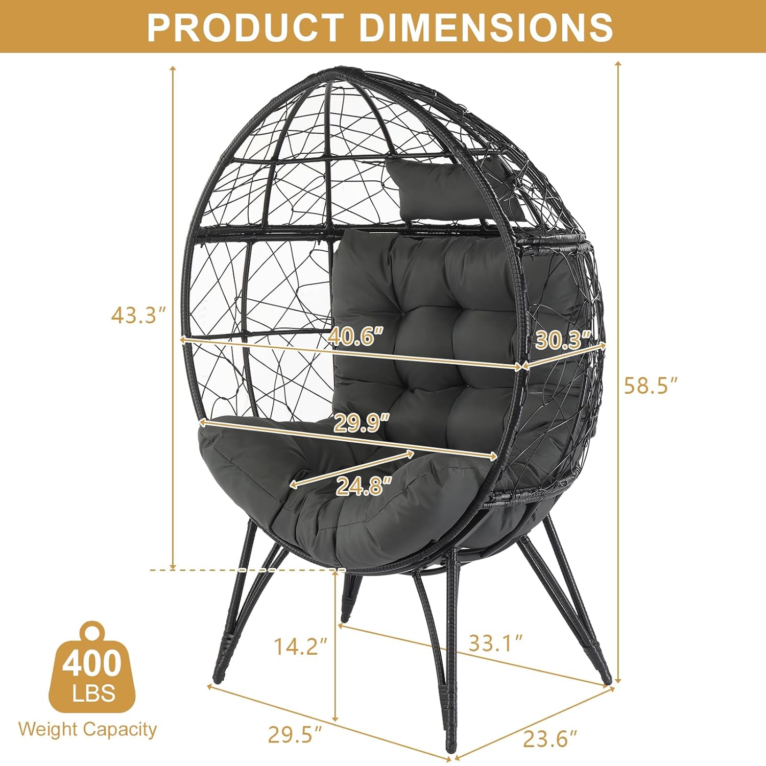 Уличное кресло-яйцо из ротанга – обзор и цена Outdoor Furniture Egg Chair