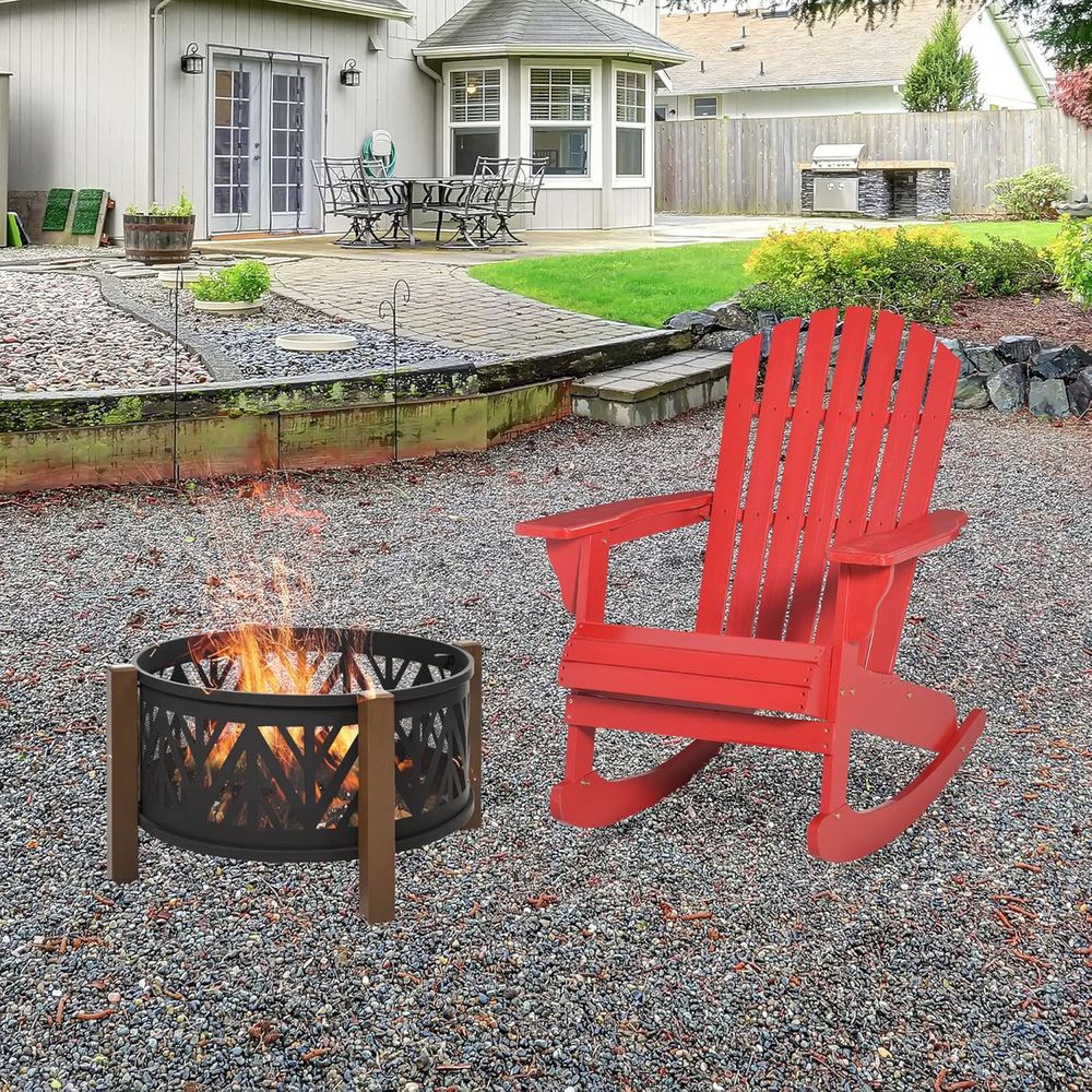 Деревянное кресло-качалка Адир – обзор и цена Adirondack Chair Wood