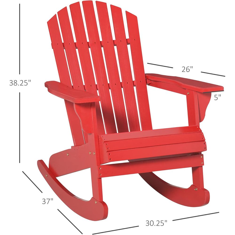 Деревянное кресло-качалка Адир – обзор и цена Adirondack Chair Wood