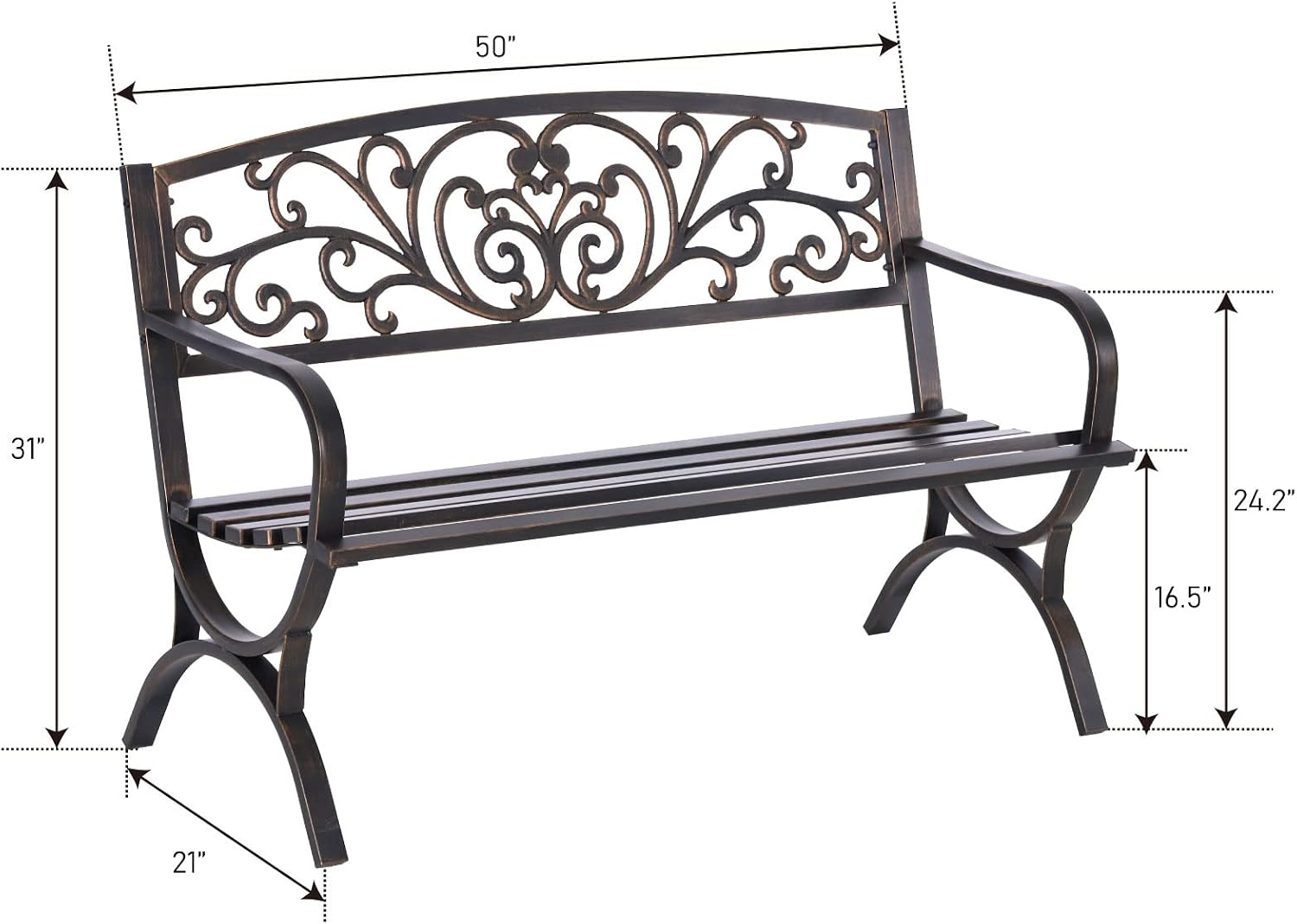 Бронзовая садовая скамья 50 дю – обзор и цена Outdoor Furniture Metal Chairs