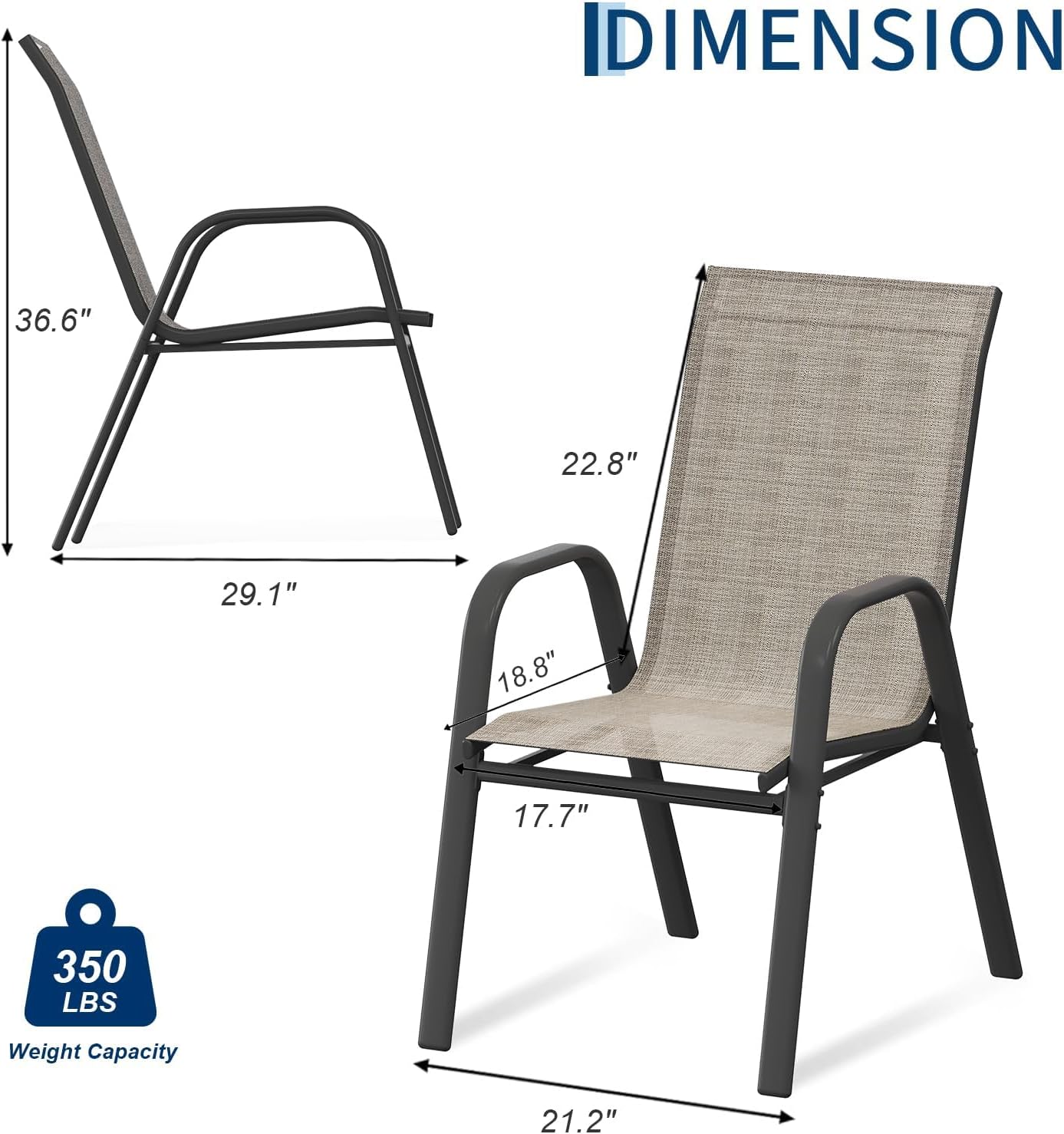 Набор из 4 стульев для патио,  – обзор и цена Outdoor Furniture Metal Chairs