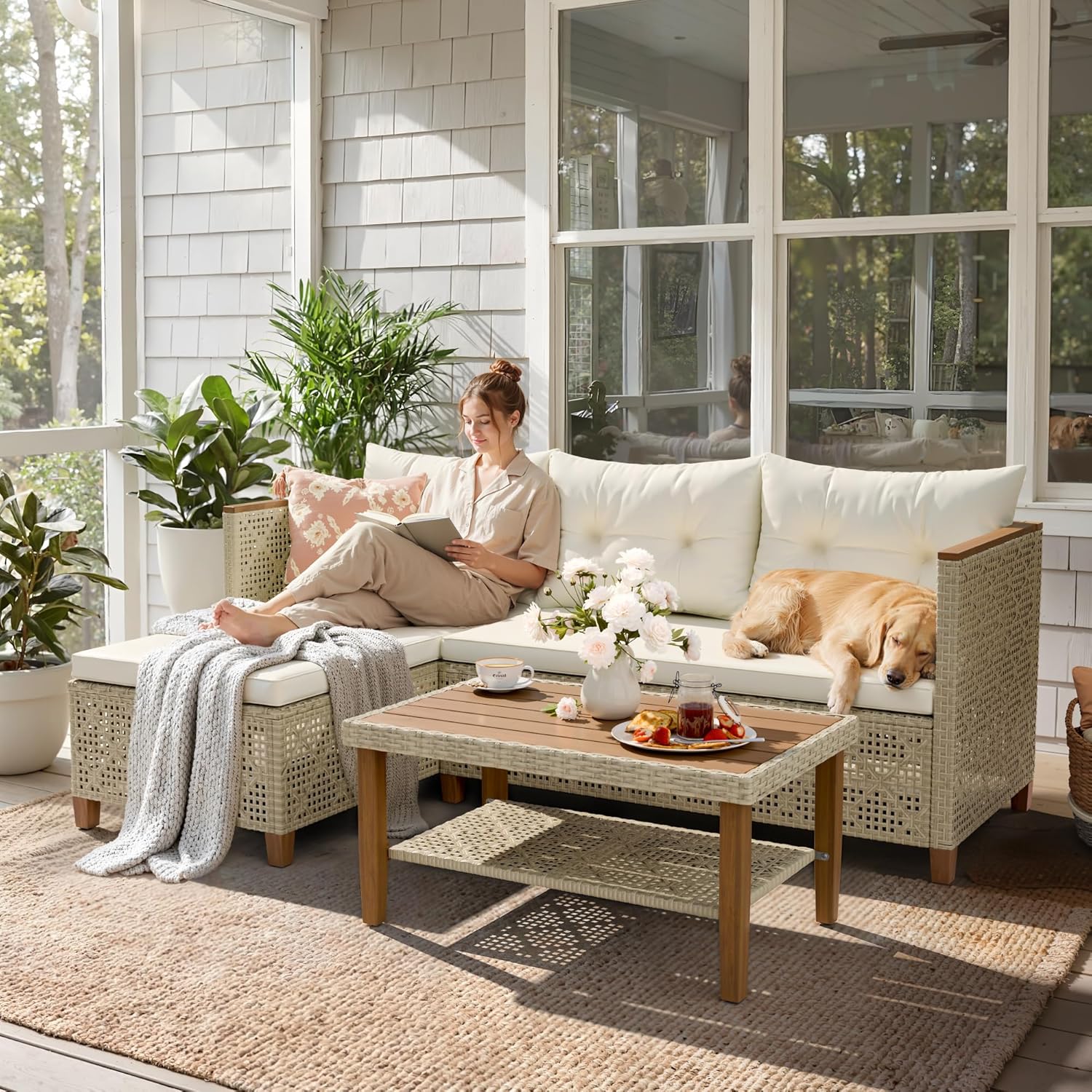Всепогодный модульный диванный – обзор и цена Outdoor Furniture L Shape