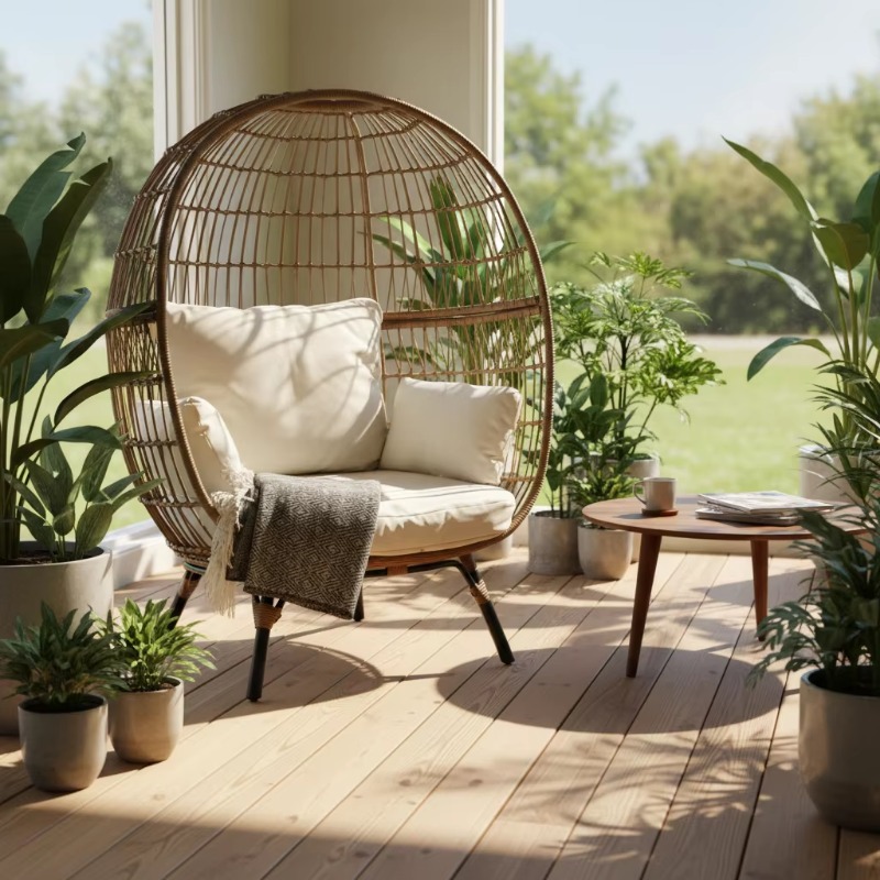 Высококачественное уличное кре – обзор и цена Outdoor Furniture Egg Chair